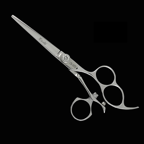 Kashi CB-107C Swivel Thumb 5.5" 3 Ring Hair Cutting Barber Shears / Scissors