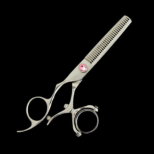 Kashi CBL-521T Left Hand Swivel Thumb Thinning / Texturizing 30 Teeth 6" Shears