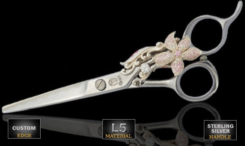 Kenchii Charmer Collection KEC8 Flower Model 7.0" Level 5 Hair Shears