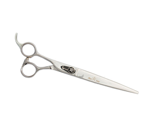 KENCHII FiveStar Level-2 9 Inch Curved Offset Lefty Stainless Steel Scissor