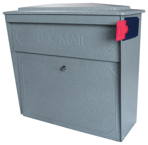 Mail Boss Townhouse 7171 GRANITE Anti-Pry Steel Locking Wall Mount Mailbox