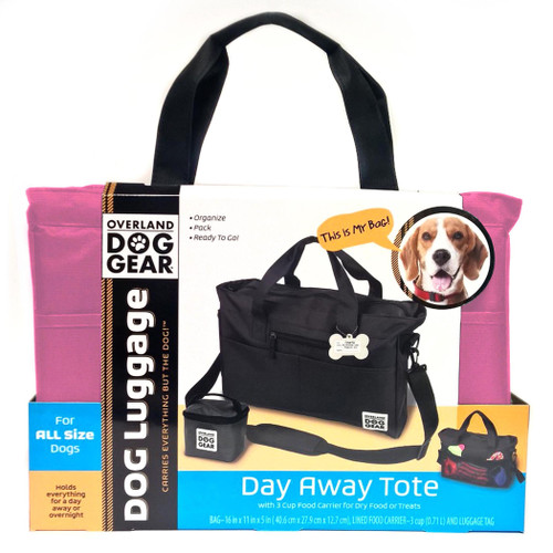 Mobile Dog Gear Day Away Tote Dogs Travel Bag Pink