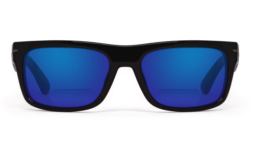 New ONO'S ZOAR Blue Bifocal +2.50 Mirror Lens with Black POLARIZED frame SUNGLASSES