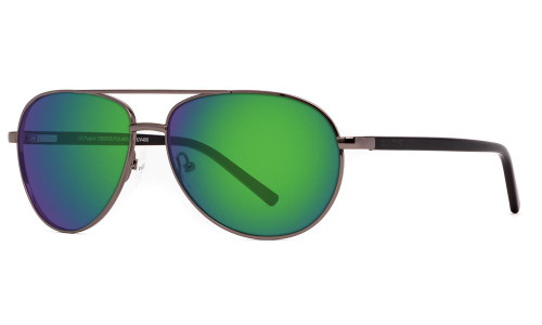 Onos CASTLE Green Bifocal +2.00 LENS POLARIZED Gunmetal Black frame Sunglasses