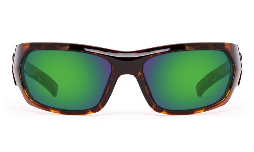 New ONOS NOLIN Green Plano Mirror lens with POLARIZED Tortoise Frame Sunglasses