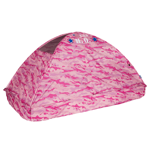 Pacific Play Tents Pink Camo Bed Tent 77" x 38" x 35"