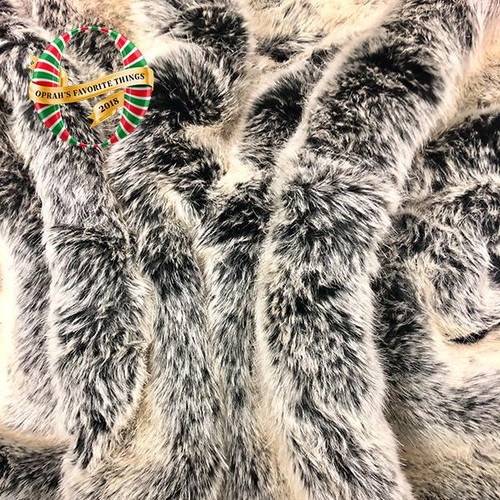 Pretty Rugged Luxe Faux Fur Pet Medium Silver Fox Blanket