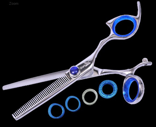 Sharkfin 40 Tooth Right Hand Professional Swivel Stainless Scissor Shears