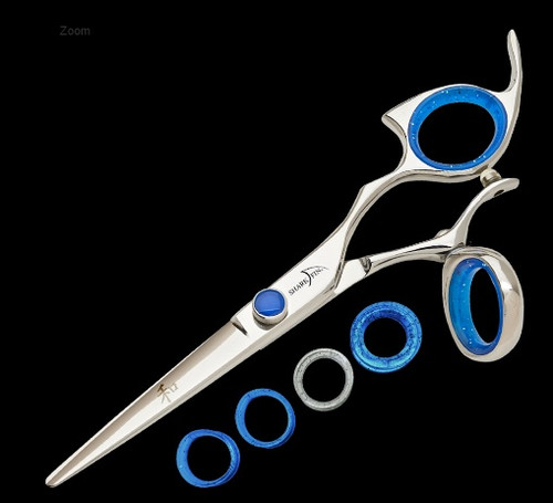 Sharkfin 5" Right Hand Professional Line Swivel Stainless Scissor Shears