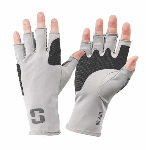 Striker Casting UPF 50+ Fingerless Glove Gray 3X-Large