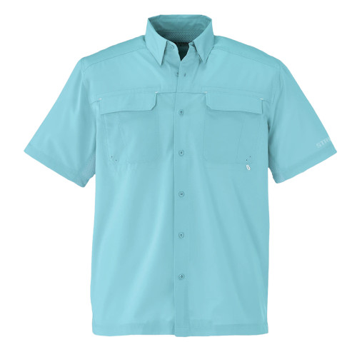 Striker Sanibel Bay UPF 50 Men's Button-Down Antigua Blue Shirt In X-Large