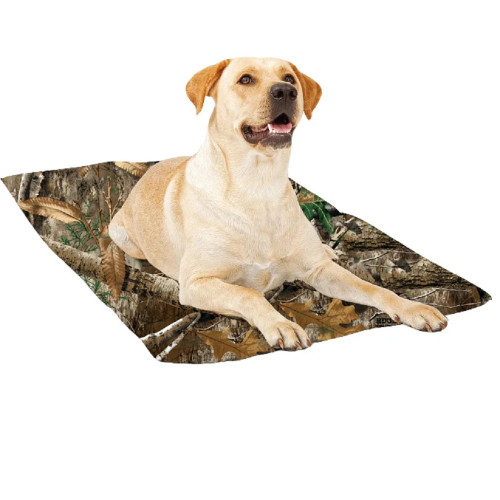 The Green Pet Shop Dog Chillz Gel Mat Real Tree Green Camo In Large Size