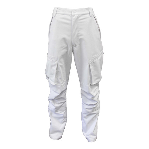 Wildfowler Men's Waterproof Power Pants Pants, White Snow, Large Size