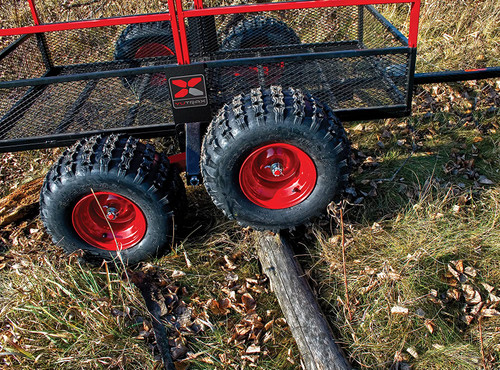 Yutrax Trail Warrior X4Heavy Duty UTV/ATV Trailer Off-Road 1250lb Capacity Black