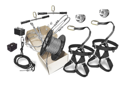 Ziplinegear 400' Rogue Combo Kit Two Sets of Riding Gear wiht Handlebars