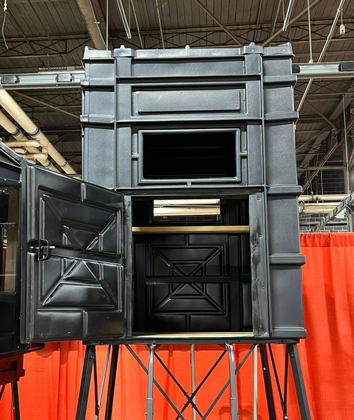Hughes Hunting Blinds The Enforcer 4'x4' Box Blind & Adjustable 5'-10' Tower
