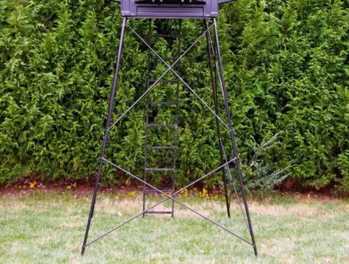 Hughes Hunting Blinds Adjustable 5'-10' Tower for 4x4 Blind STAND & LADDER ONLY