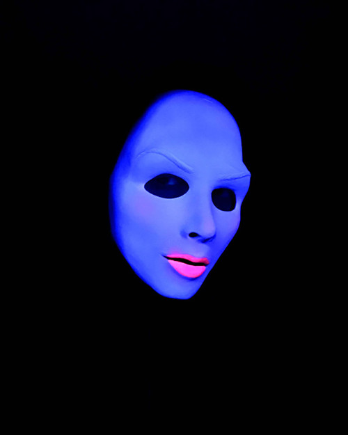 Zagone Studios Satan'S Sister Uv Glow Evil Nun Latex Face Mask