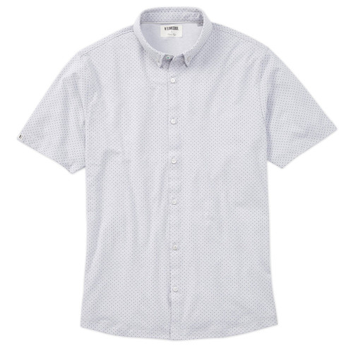 Linksoul Men's Anza Desert Dot Short Sleeve Shirt Soft Sky Heather Size 2X-Large