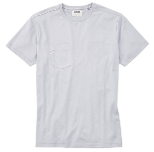 Linksoul Men's Aldo Pocket Crew Shirt Soft Sky Size Medium