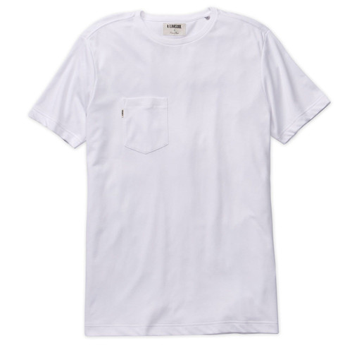 Linksoul Men's Aldo Pocket Crew Shirt White Size 2X-Large