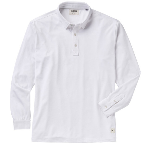 Linksoul Men's Aldo Long Sleeve Polo White Size X-Large