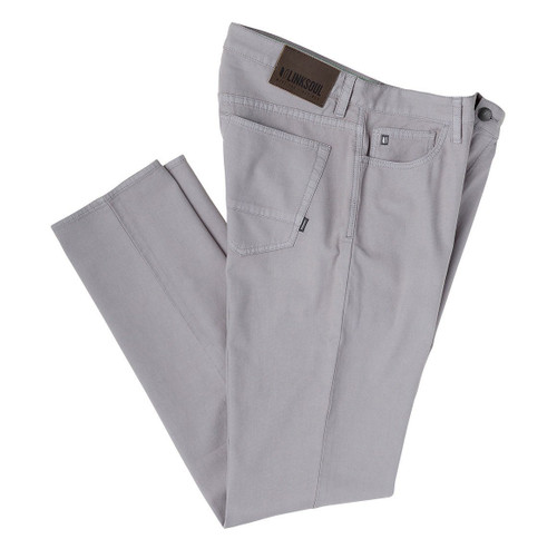 Linksoul Men's Bamboo 5-Pocket Pant Grey Mist Size 31