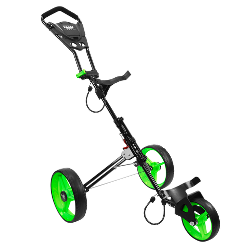 Izzo Golf Lightweight Aluminum Rover II Push Cart in Lime Green