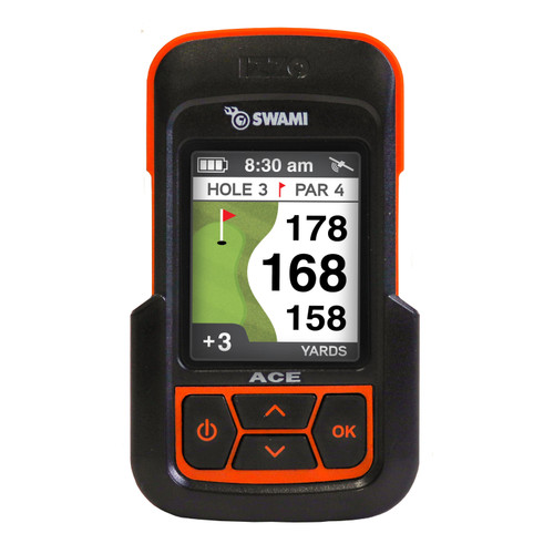 Izzo Golf Swami ACE Rangefinder Golf GPS Device in Orange