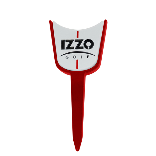 Izzo Golf Single Prong Divot Repair Tool in Red