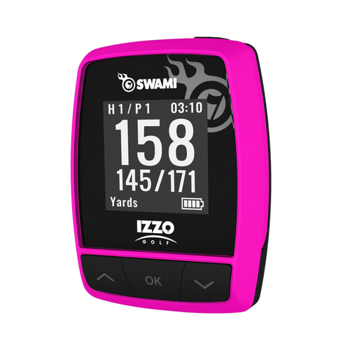 Izzo Golf Swami KISS Rangefinder Golf GPS Device in Pink