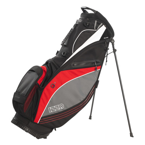 Izzo Golf Lite High Strength Polyester Stand Golf Bag in Red/Black