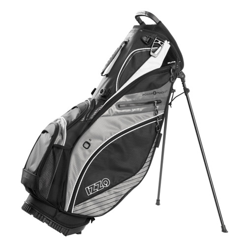 Izzo Golf Versa High Strength Polyester Stand Golf Bag in Black/Gray