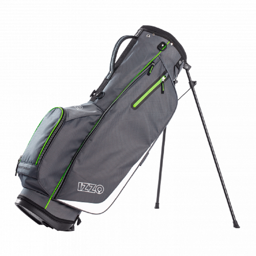 Izzo Golf Ultra-Lite High Strength Polyester Stand Golf Bag in Lime Green/Gray