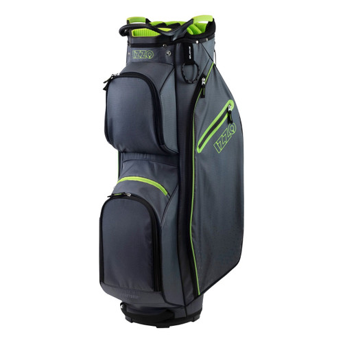 Izzo Golf Deluxe High Strength Polyester Golf Cart Bag in Lime Green/Gray