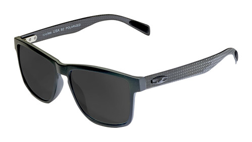 Icicles Moto CF Singal Polarized Grey Lens Sunglasses with Matte Black Frame