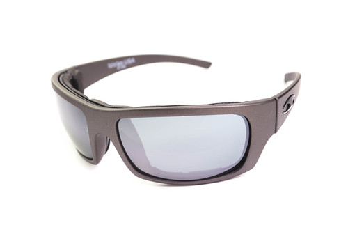 Icicles Stinger Mirror Silver Lens Sunglasses with Gunmetal Frame