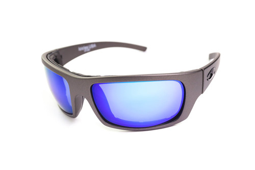 Stinger Progressive Transition Mirror Blue Lens Sunglasses with Gunmetal Frame