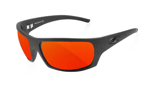 Icicles Stinger Polarized Orange Lens Sunglasses with Matte Black Frame