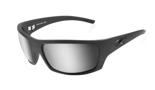Stinger Progressive Polarized Mirror Silver Sunglasses with Matte Black Frame