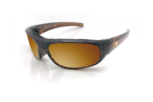Sun Rider Singal Mirror Bronze Lens Sunglasses with Blonde Tortoise Frame