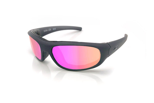 Icicles Sun Rider Standard HD Road Lens Sunglasses with Matte Black Frame