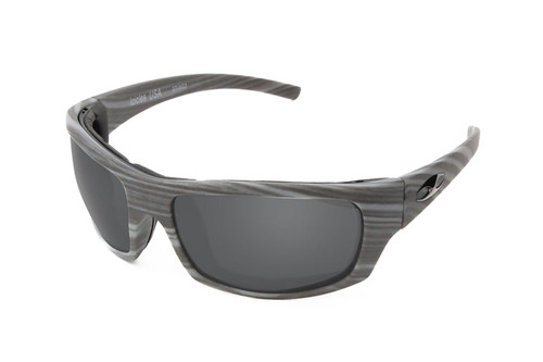 Icicles Stinger Standard Grey Lens Sunglasses with Woodgrain Frame