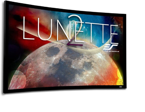 Elite Screens Lunette2 92"Diag. 16:9 Curved Home Theater Projector Screen