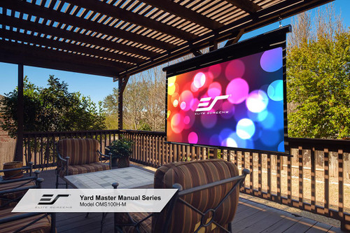 Elite Screens OMS100HM Yard Master Manual Series 100" Outdoor Projector Screen