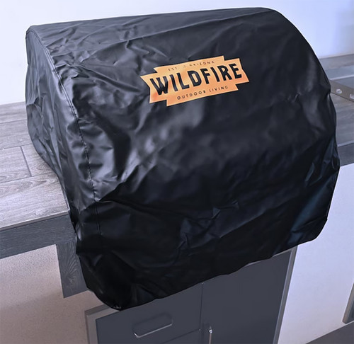 Wild Fire Weather-Resistant Vinyl Black Grill Cover in 30"
