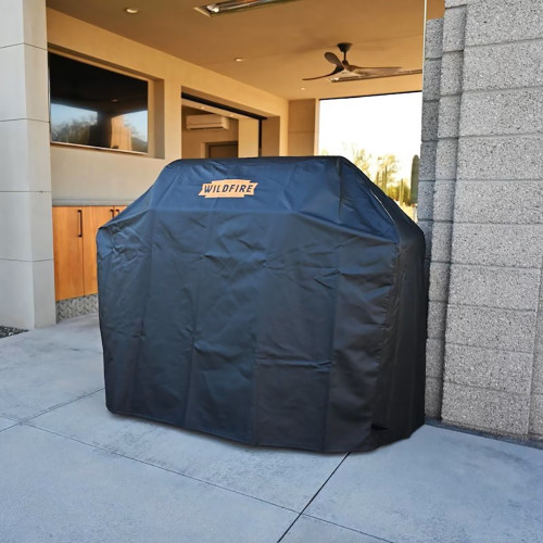 Wild Fire Ranch Vinyl Black Grill Cart Cover in 30"