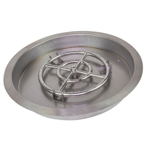 Grand Canyon 25" Stainless Steel Outdoor Round Drop-In Pan with 18" Burner