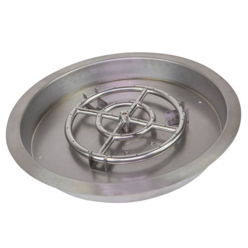 Grand Canyon 31" Stainless Steel Outdoor Round Drop-In Pan with 24" Burner