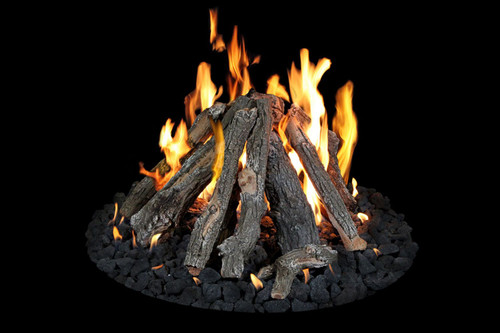 Grand Canyon 18" / 24" Arizona Weathered Oak Outdoor Fire Pit Logs 9 PC Set